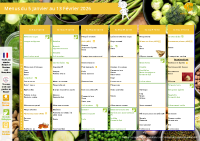 menus du 5 janvier au 13 février 2026