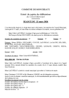 Séance 1 du 22 mars 2026